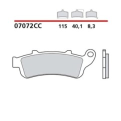 BREMBO FRONT BRAKE PADS KIT HONDA SILVER WING ABS 600 05-09-COD. 07072