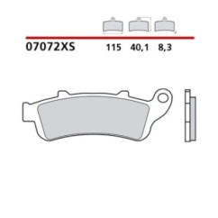 BREMBO FRONT BRAKE PADS KIT HONDA SILVER WING ABS 600 05-09-COD. 07072XS