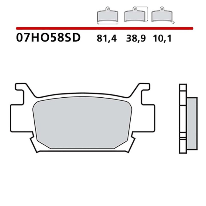 BREMBO FRONT BRAKE PADS KIT FOR HONDA TRX FA RUBICON 680 06-14-COD. 07HO58SD