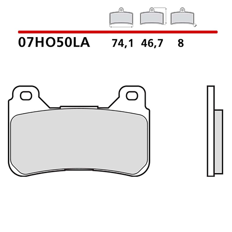 BREMBO KIT PASTIGLIE FRENO ANTERIORE HONDA VFR X CROSSRUNNER ABS 800 15-16