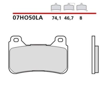 KIT DE PASTILLAS DE FRENO DELANTERO BREMBO HONDA VFR