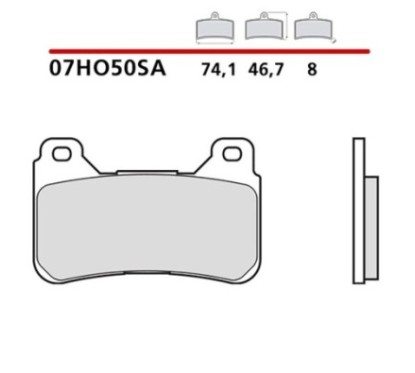 BREMBO FRONT BRAKE PADS KIT HONDA VFR