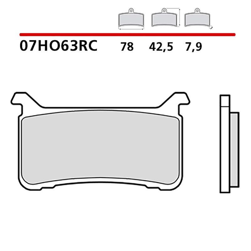 BREMBO VORDERRADBREMSBELAGE-KIT HONDA VFR