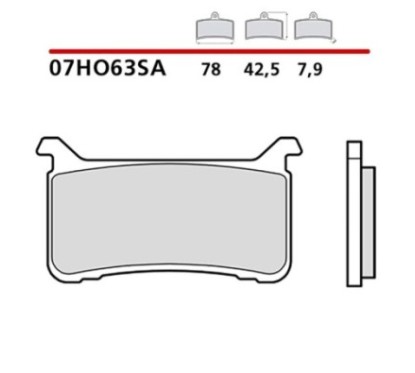 KIT DE PASTILLAS DE FRENO DELANTERO BREMBO HONDA VFR