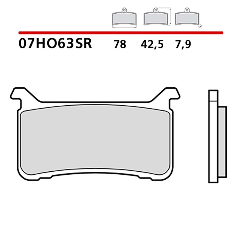 KIT DE PASTILLAS DE FRENO DELANTERO BREMBO HONDA VFR