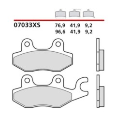 KIT DE PASTILLAS DE FRENO DELANTERO BREMBO HONDA XR MOTARD 100 05-05-COD. 07033XS