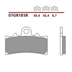 BREMBO FRONT BRAKE PADS KIT HUSQVARNA SVARTPILEN 250 20-20-COD. 07GR18SR