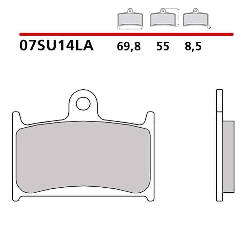 BREMBO FRONT BRAKE PADS KIT INDIAN CHIEF CLASSIC 1800 14-16-COD. 07SU14LA