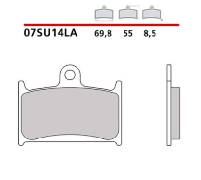 BREMBO FRONT BRAKE PADS KIT INDIAN CHIEF CLASSIC 1800 14-16-COD. 07SU14LA