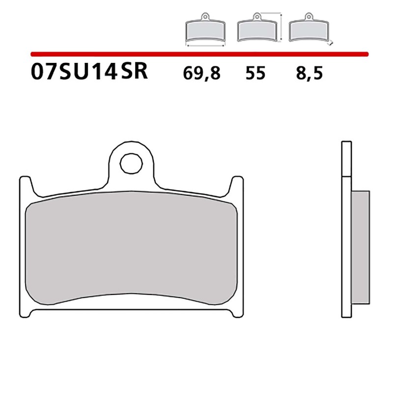 BREMBO FRONT BRAKE PADS KIT INDIAN CHIEF CLASSIC 1800 14-16-COD. 07SU14SR