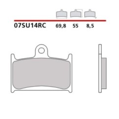 BREMBO VORDERRADBREMSBELAGE-KIT INDISCHER HAUPTLING JAHRGANG 1811 14-16-COD. 07SU14RC