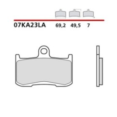 BREMBO VORDERRADBREMSBELAGE-KIT INDISCHER HAUPTLING JAHRGANG 1811 19-20-COD. 07KA23LA