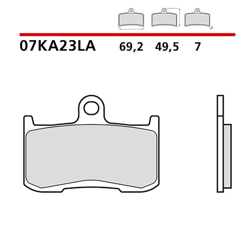 BREMBO FRONT BRAKE PADS KIT INDIAN CHIEF VINTAGE 1811 19-20-COD. 07KA23LA