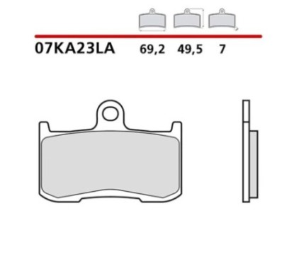 BREMBO VORDERRADBREMSBELAGE-KIT INDISCHER HAUPTLING JAHRGANG 1811 19-20-COD. 07KA23LA