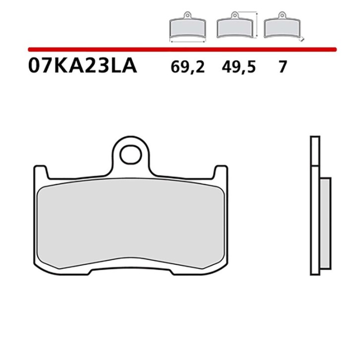 BREMBO FRONT BRAKE PADS KIT FOR INDIAN CHIEF VINTAGE 1811 19-20-COD. 07KA23LA