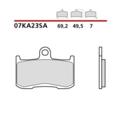 BREMBO VORDERRADBREMSBELAGE-KIT INDISCHER HAUPTLING JAHRGANG 1811 19-20-COD. 07KA23SA