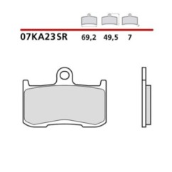 KIT DE PLAQUETTES DE FREIN AVANT BREMBO CHEVAL NOIR INDIEN SPRINGFIELD 19-20-07KA23SR