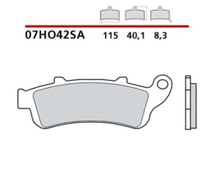 KIT DE PLAQUETTES DE FREIN AVANT BREMBO KAWASAKI EN VULCAN S 650 ABS 15-22-07HO42SA