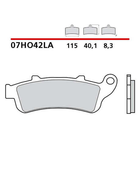 brembo kit pastiglie freno ant monta su kawasaki en vulcan s cafe 650 17 20 07ho42la
