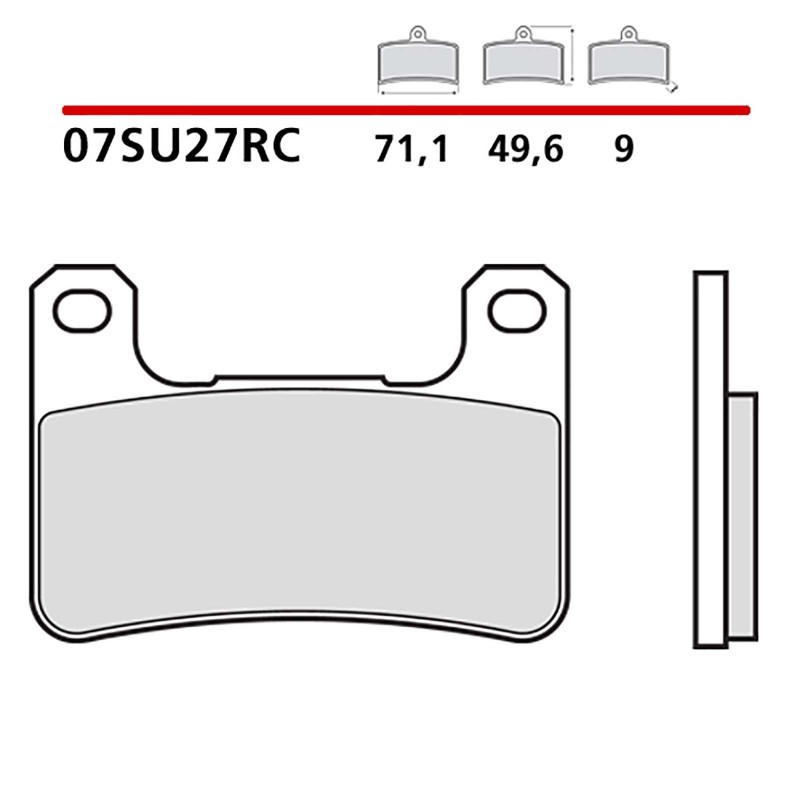 BREMBO FRONT BRAKE PADS KIT KAWASAKI H2 SE NINJA 1000 18-20-COD. 07SU27RC