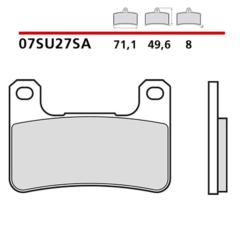 KIT DE PASTILLAS DE FRENO DELANTERO BREMBO KAWASAKI H2 SE NINJA 1000 18-20-COD. 07SU27SA