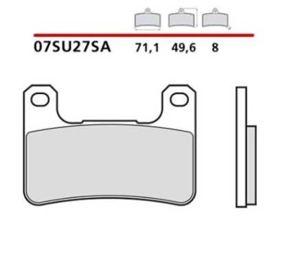 BREMBO FRONT BRAKE PADS KIT KAWASAKI H2 SE NINJA 1000 18-20-COD. 07SU27SA