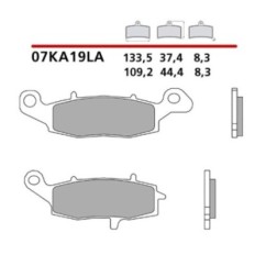 BREMBO FRONT BRAKE PADS KIT KAWASAKI KLE VERSYS 650 07-08-COD. 07KA19LA