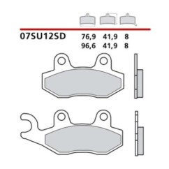 BREMBO VORDERRADBREMSBELAGE-KIT KAWASAKI KLX D-TRACKER 125 10-14-COD. 07SU12SD