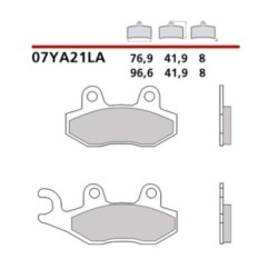 BREMBO FRONT BRAKE PADS KIT KAWASAKI KLX D-TRACKER 150 16-16-COD. 07YA21LA