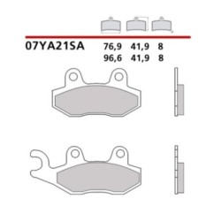 BREMBO FRONT BRAKE PADS KIT KAWASAKI KLX D-TRACKER 150 16-16-COD. 07YA21SA