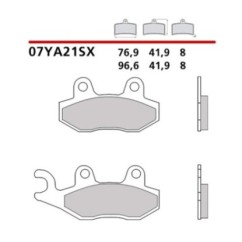 BREMBO FRONT BRAKE PADS KIT KAWASAKI KLX D-TRACKER 150 16-16-COD. 07YA21SX