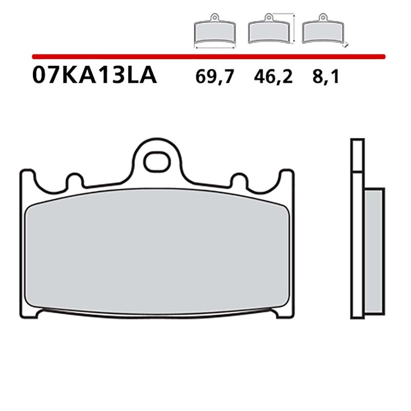 BREMBO FRONT BRAKE PADS KIT KAWASAKI KLZ VERSYS 1000 12-14-COD. 07KA13LA