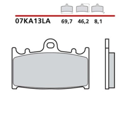 BREMBO FRONT BRAKE PADS KIT KAWASAKI KLZ VERSYS 1000 12-14-COD. 07KA13LA