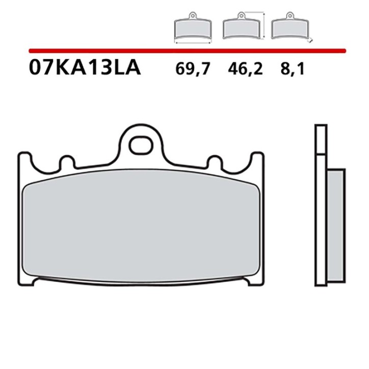 BREMBO FRONT BRAKE PADS KIT FOR KAWASAKI KLZ VERSYS 1000 12-14-COD. 07KA13LA