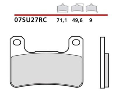 KIT DE PASTILLAS DE FRENO DELANTERO BREMBO KAWASAKI KLZ VERSYS S 1000 21-22-COD. 07SU27RC