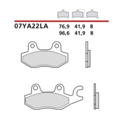 BREMBO FRONT BRAKE PADS KIT KAWASAKI KVF BRUTE FORCE 750 08-14-COD. 07YA22LA