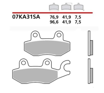 BREMBO FRONT BRAKE PADS KIT KAWASAKI NINJA 300 ABS 13-16-COD. 07KA31SA