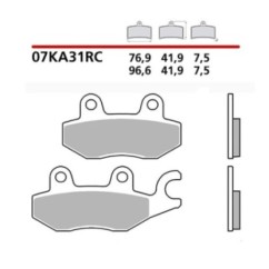 KIT DE PASTILLAS DE FRENO DELANTERO BREMBO KAWASAKI NINJA SL 250 ABS 15-16-COD. 07KA31RC