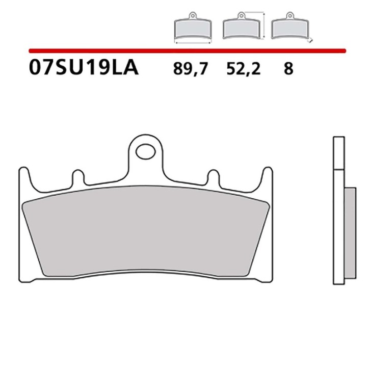 BREMBO FRONT BRAKE PADS KIT FOR KAWASAKI VN MEAN STREAK 02-03-07SU19LA