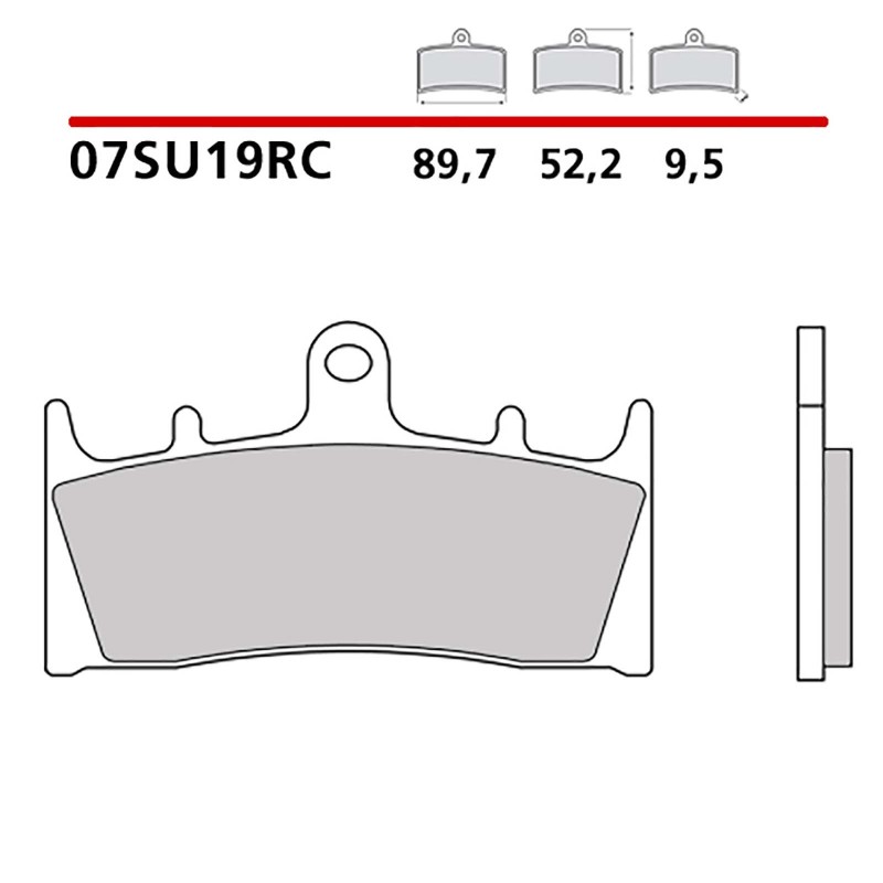 BREMBO FRONT BRAKE PADS KIT KAWASAKI VN MEAN STREAK 02-03-07SU19RC