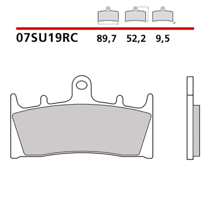 BREMBO FRONT BRAKE PADS KIT FOR KAWASAKI VN MEAN STREAK 02-03-07SU19RC