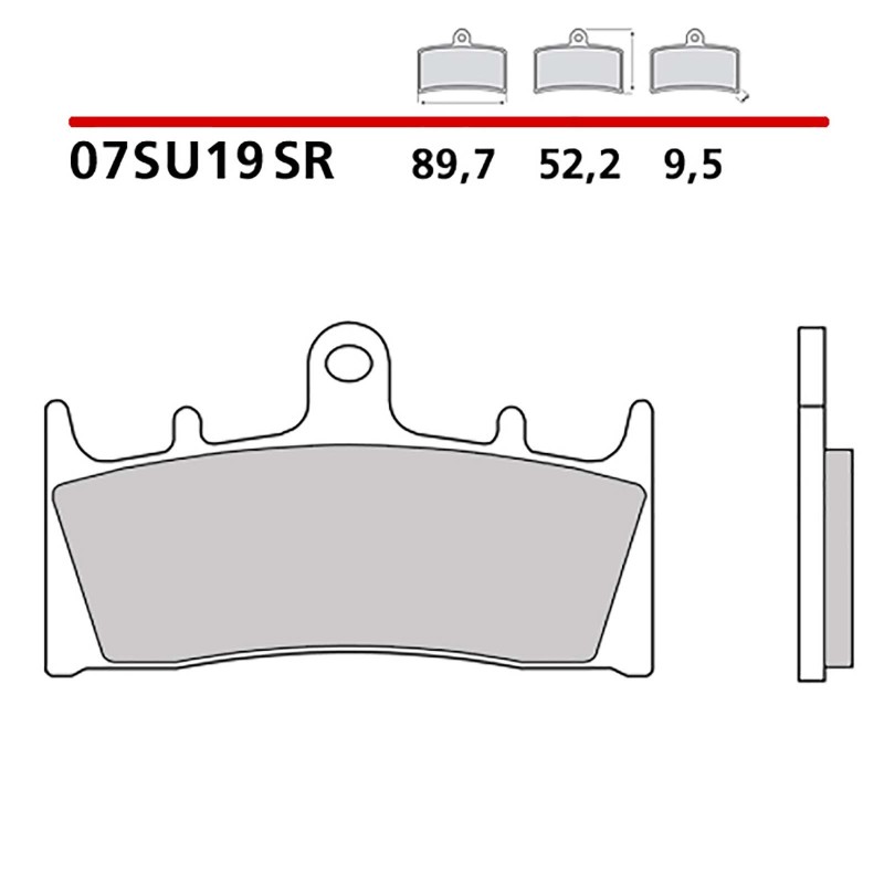 BREMBO FRONT BRAKE PADS KIT KAWASAKI VN MEAN STREAK 02-03-07SU19SR