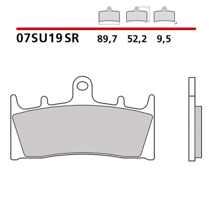 BREMBO FRONT BRAKE PADS KIT FOR KAWASAKI VN MEAN STREAK 02-03-07SU19SR