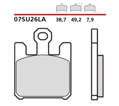 BREMBO FRONT BRAKE PADS KIT KAWASAKI VN MEAN STREAK 04-08-07SU26LA