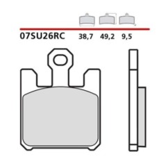 KIT DE PASTILLAS DE FRENO DELANTERO BREMBO KAWASAKI VN MALA RACHA 04-08-07SU26RC