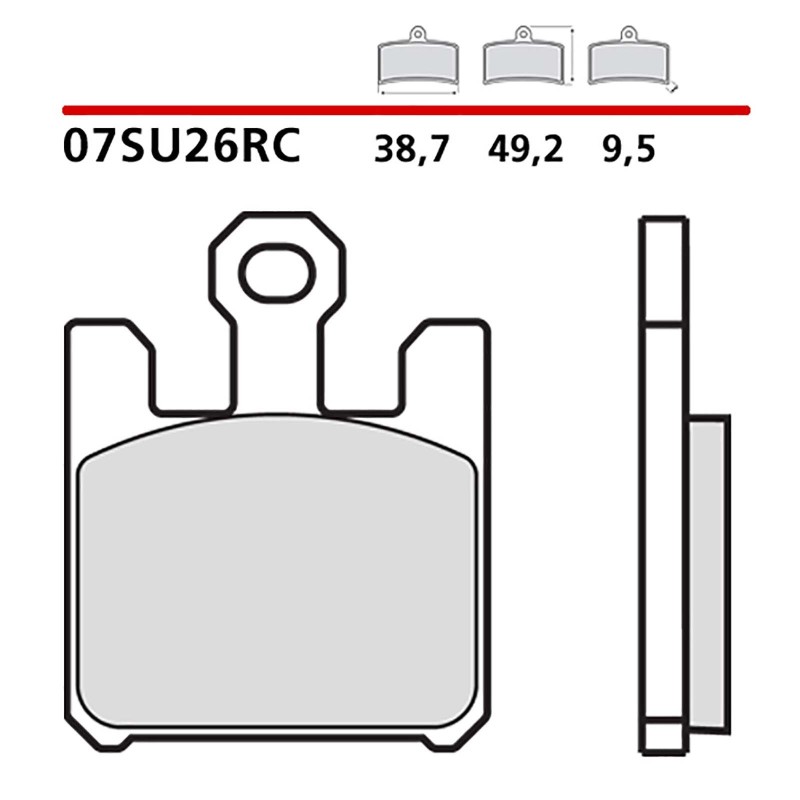 BREMBO FRONT BRAKE PADS KIT KAWASAKI VN MEAN STREAK 04-08-07SU26RC