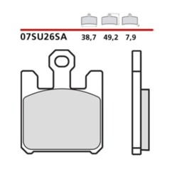 KIT DE PASTILLAS DE FRENO DELANTERO BREMBO KAWASAKI VN MALA RACHA 04-08-07SU26SA