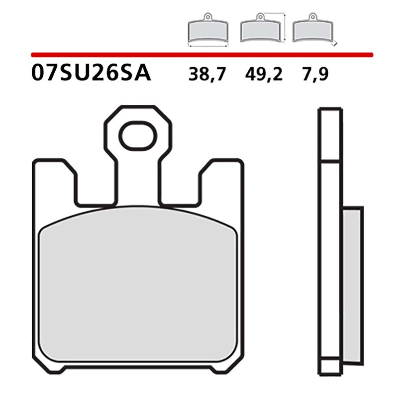 KIT DE PASTILLAS DE FRENO DELANTERO BREMBO KAWASAKI VN MALA RACHA 04-08-07SU26SA