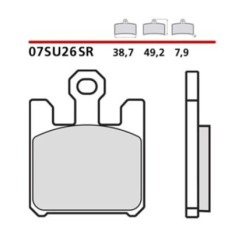 BREMBO FRONT BRAKE PADS KIT KAWASAKI VN MEAN STREAK 04-08-07SU26SR