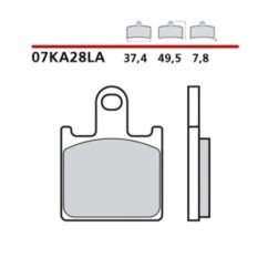 BREMBO FRONT BRAKE PADS KIT KAWASAKI Z750 R BLACK ED. 12-CODE. 07KA28LA